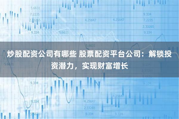 炒股配资公司有哪些 股票配资平台公司：解锁投资潜力，实现财富增长